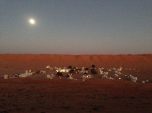 Full moon over the Desert Nights Camp