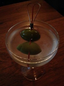 My first Martini in Melbourne.