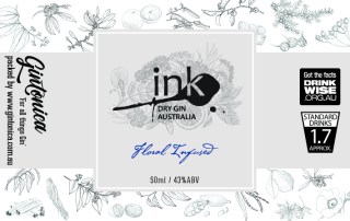 gintonica - 60mm x 38mm advent bottle - ink gin