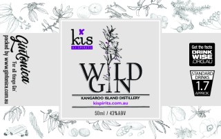 gintonica - 60mm x 38mm advent bottle - kangaroo island