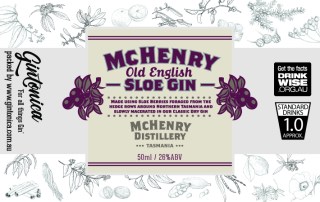 gintonica - 60mm x 38mm advent bottle - mchenry - sloe gin
