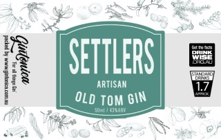 gintonica - 60mm x 38mm advent bottle - settlers