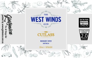 gintonica - 60mm x 38mm advent bottle - west winds - cutlass
